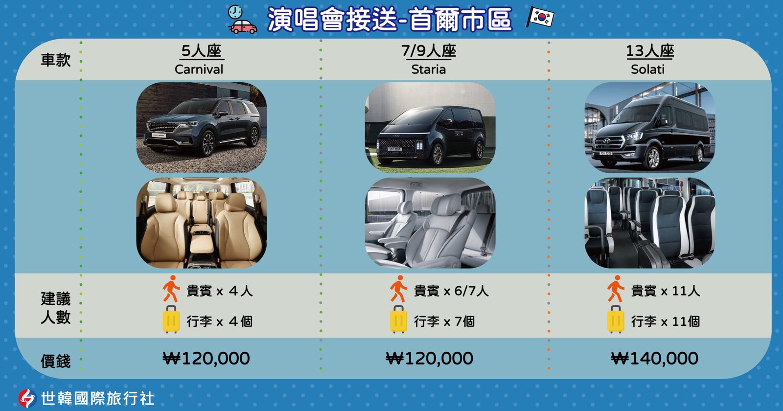 演場會接送-首爾市區